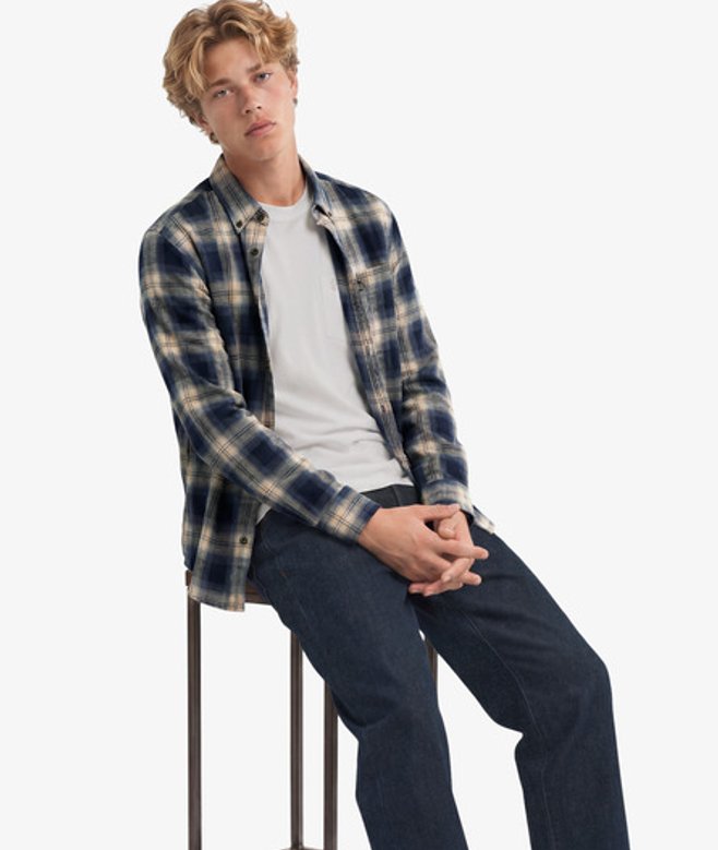 Katoenen Lumberjack Overhemd met Lange Mouwen