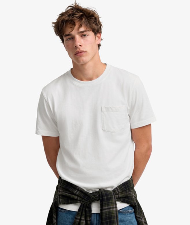 Classic Cotton Linen Pocket T-shirt Relaxed Pasvorm