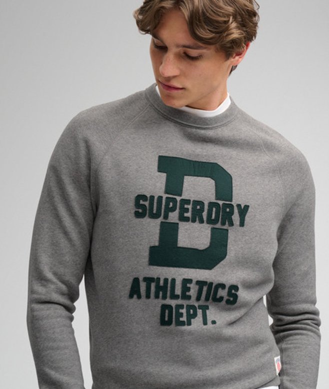 Athletic Sweatshirt met Relaxed Pasvorm