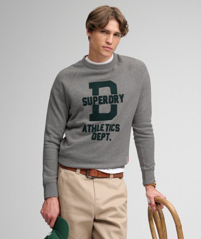 Athletic Sweatshirt met Relaxed Pasvorm