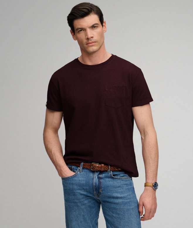 Classic Cotton Linen Pocket T-shirt Relaxed Pasvorm