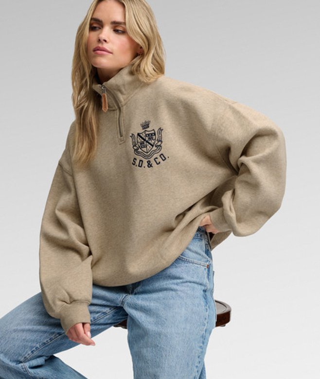 Country Club Half Zip Sweatshirt
