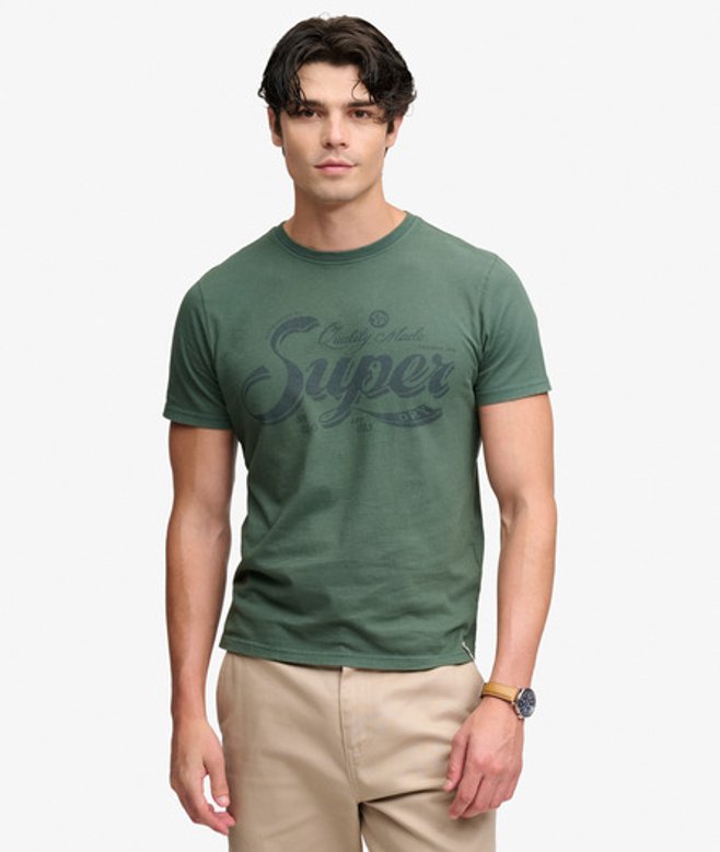 Vintage Workwear Print T-shirt