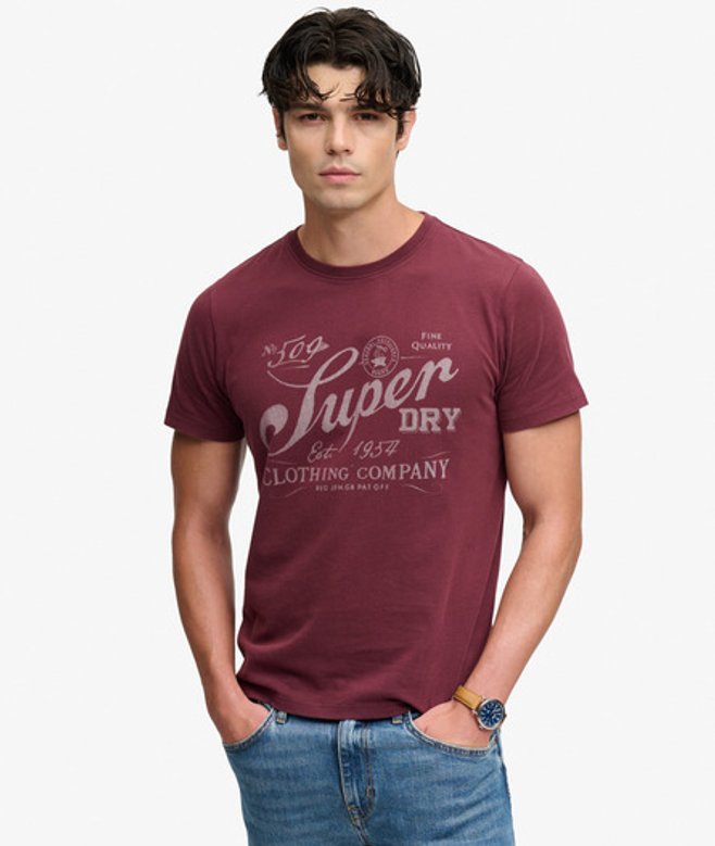 Vintage Workwear Print T-shirt