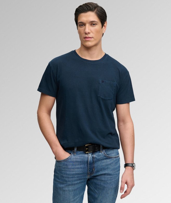 Classic Cotton Linen Pocket T-shirt Relaxed Pasvorm