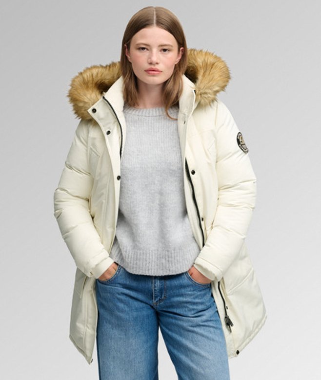 Everest Faux Fur Parka Relaxed Pasvorm