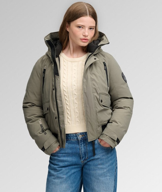 City Padded Bomber Jas Relaxed Pasvorm