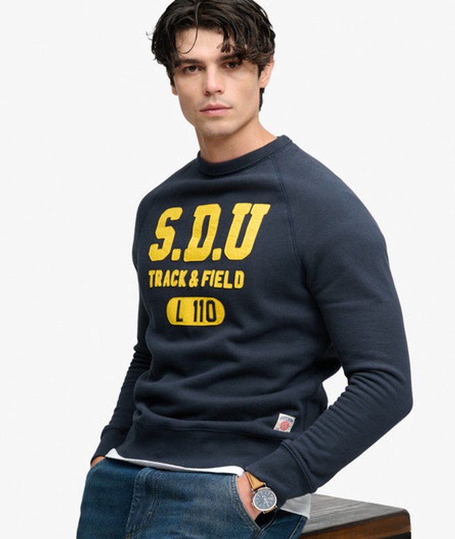 Athletic Sweatshirt met Relaxed Pasvorm