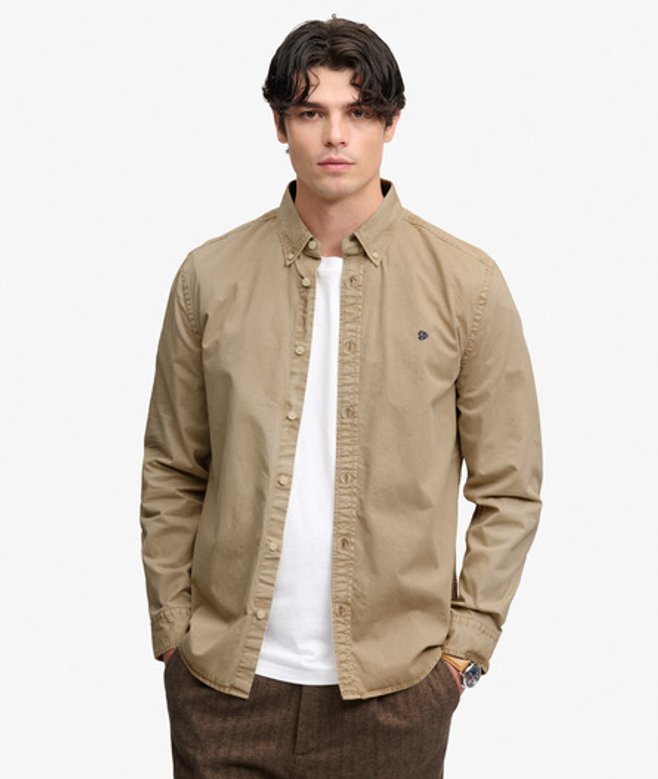 Garment Dyed Overhemd Relaxed Pasvorm