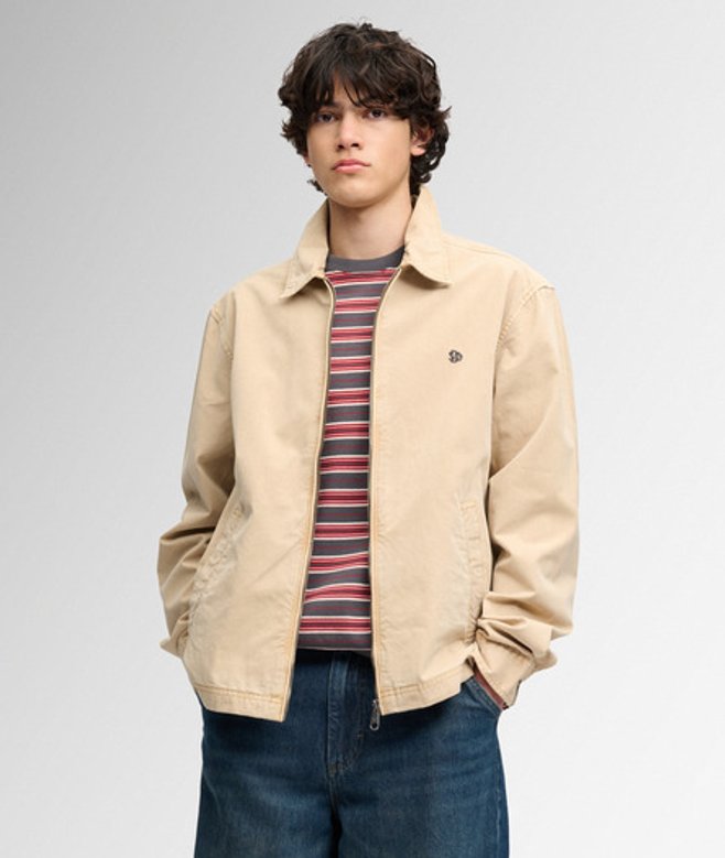 Lichtgewicht Preppy Harrington Jas Relaxed Pasvorm