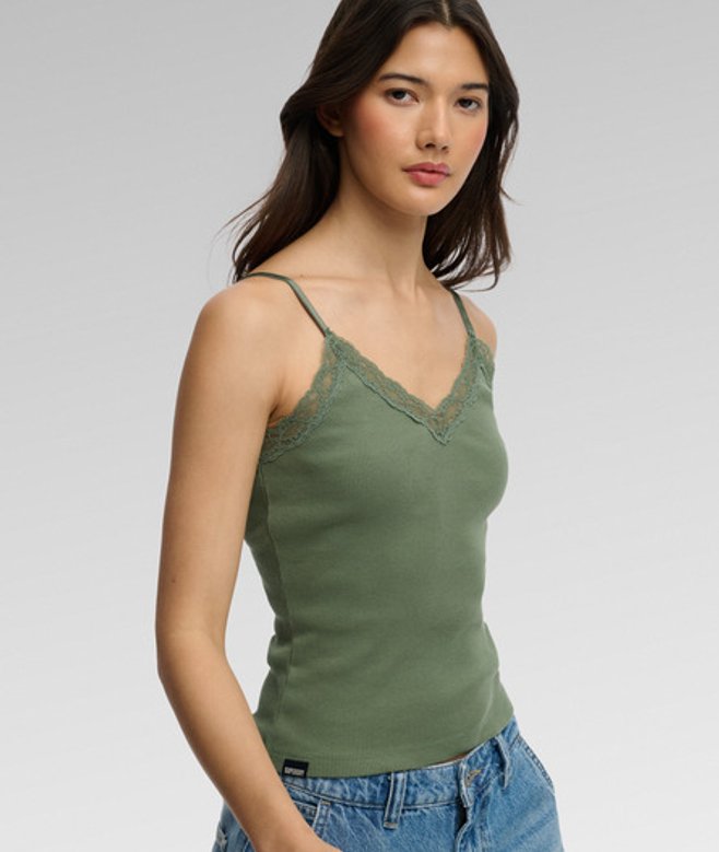 Essential Cami Top met Kant