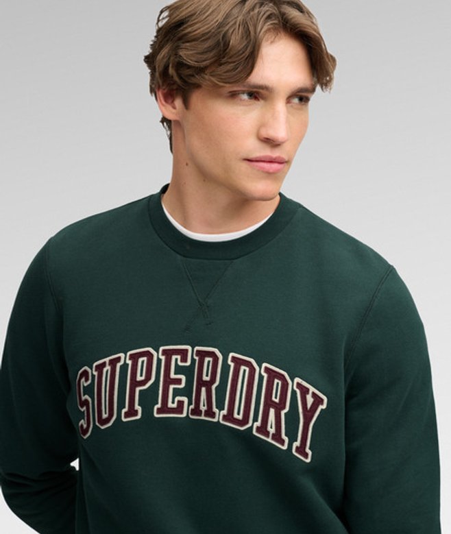Athletic Applique Sweater Relaxed Pasvorm