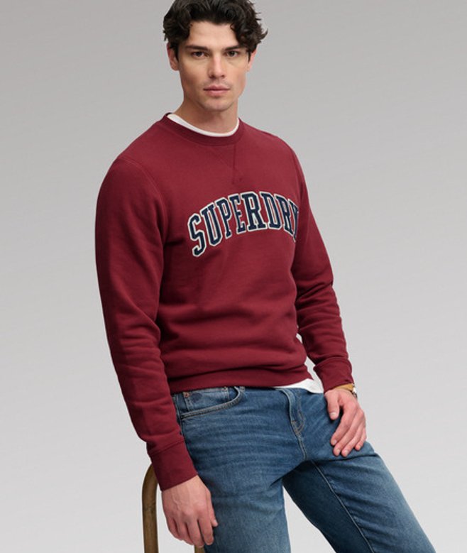 Athletic Applique Sweater Relaxed Pasvorm