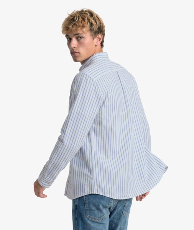 Preppy Oxford Overhemd met Lange Mouwen
