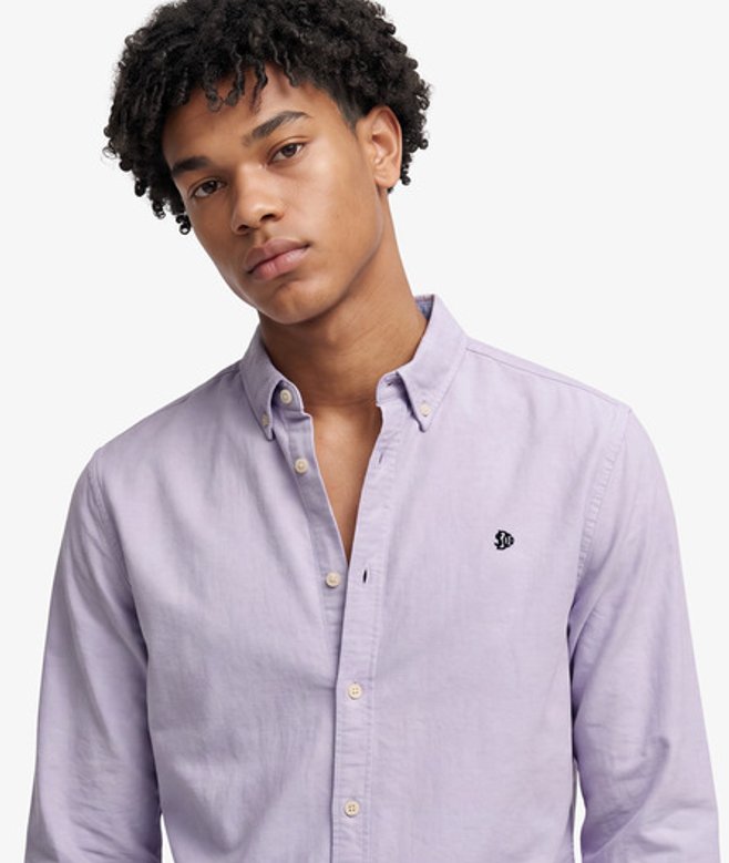 Preppy Oxford Overhemd met Lange Mouwen