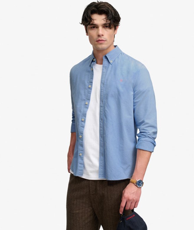 Preppy Oxford Overhemd Relaxed Pasvorm