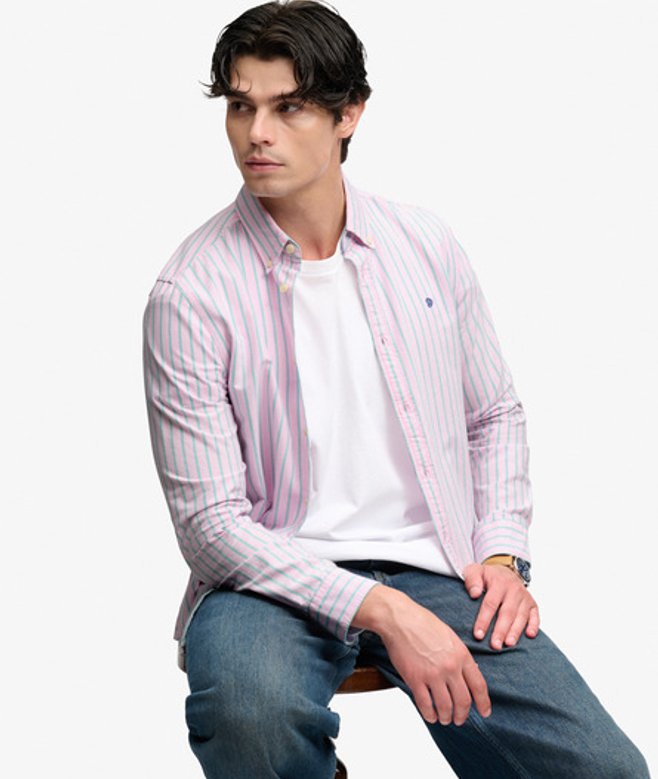 Preppy Oxford Overhemd Relaxed Pasvorm