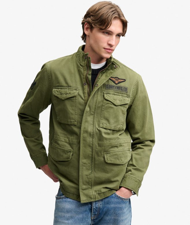 Patched Military M65 Jas