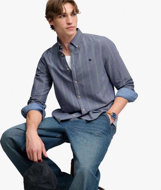 Preppy Oxford Overhemd Relaxed Pasvorm