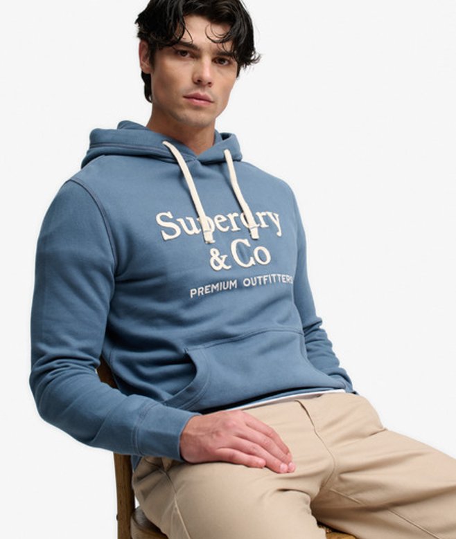 Company Logo Hoodie Relaxed Pasvorm