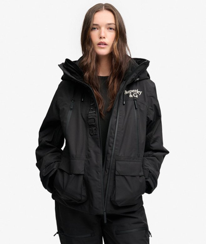 Ultimate Freestyle Ski-jas Relaxed Pasvorm Black Grootte: 36