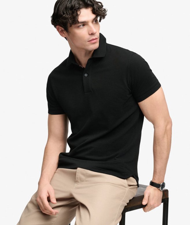 City Pique Poloshirt Relaxed Pasvorm