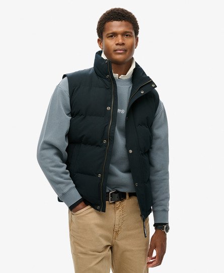 Superdry Men’s Non-hooded Everest Gilet Navy / Eclipse Navy - Size: Xxl