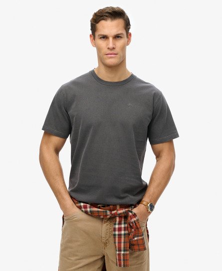 Superdry Men’s Essentials Relaxed T-shirt Grey / Charcoal Grey - Size: Xxxl