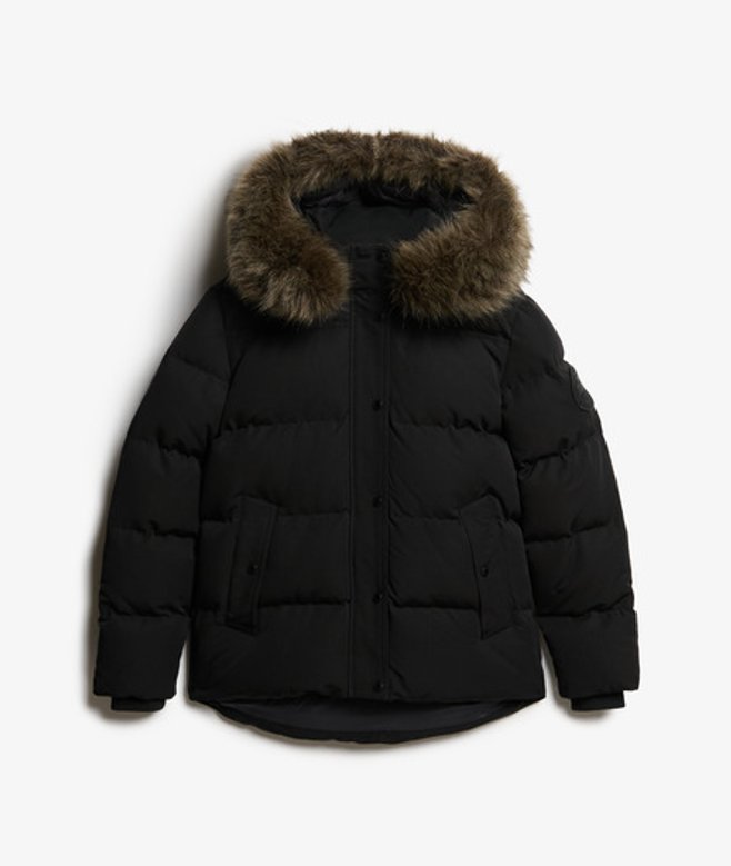 Superdry & Co Women's Everest Classic Puffer Jacket Black - Size: 16