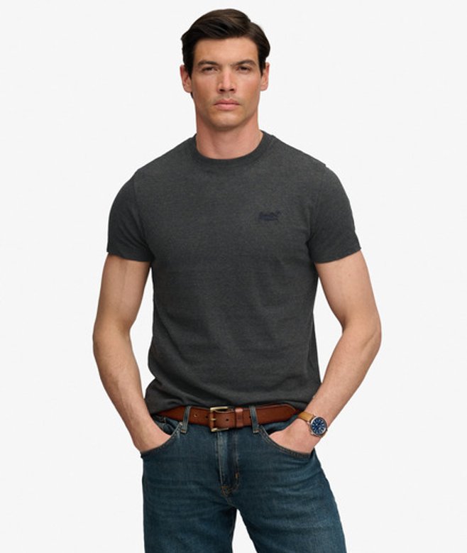 Superdry & Co Men's Essential Logo T-shirt Green / Eclipse Navy/olive Feeder - Size: Xxxl