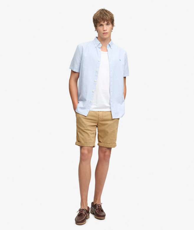 Superdry & Co Utility Chino Shorts Normale Pasvorm Brown Grootte: 32