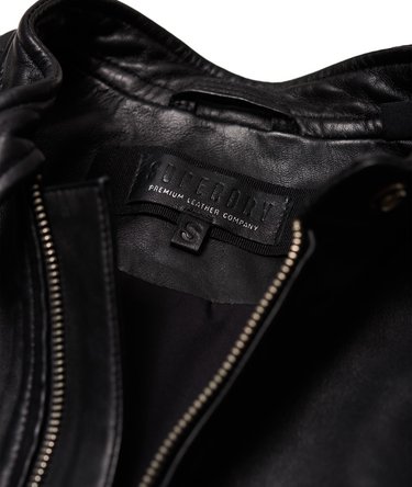 Malibu Leather Racer Jacket Image 8