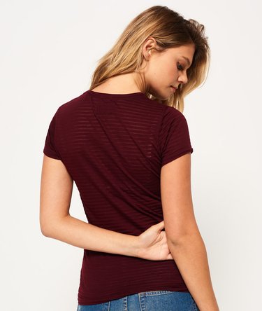 22 Glitter Burnout Stripe T-Shirt Image 4