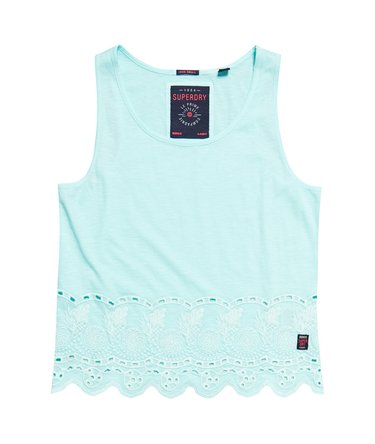 Beach Broiderie Shell Top Image 2