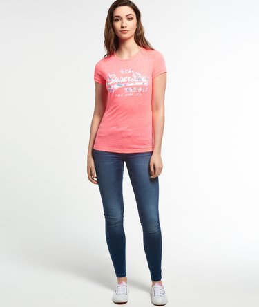 Camiseta Vintage Logo Hibiscus Cut Out Image 3