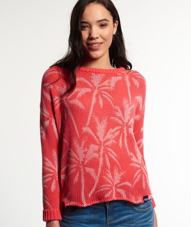 Jersey de punto Palm Print Slouch Image 1