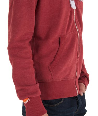 Orange Label Zip Hoodie Image 5