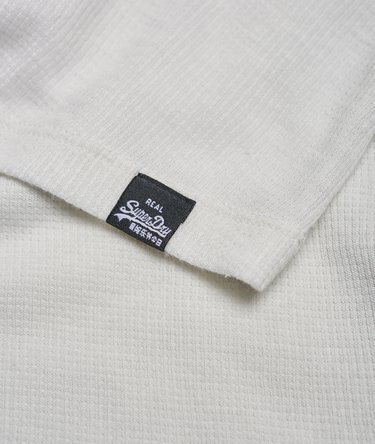 Contrast Waffle Baseball Top Image 7