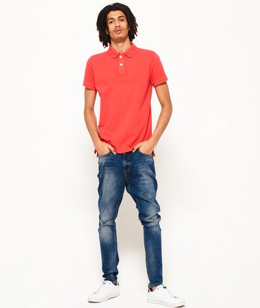 Vintage Destroyed Pique Polo Shirt Image 3