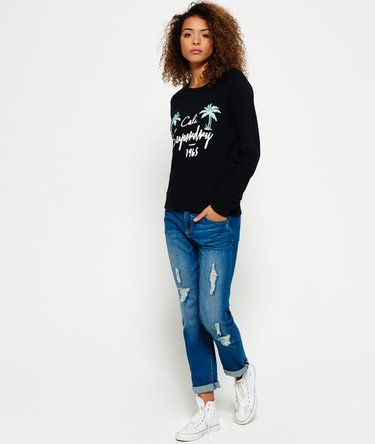 Applique Raglan Crew Sweatshirt Image 3