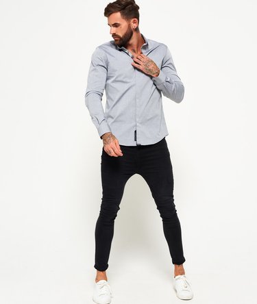 Camisa slim fit de manga larga Image 3