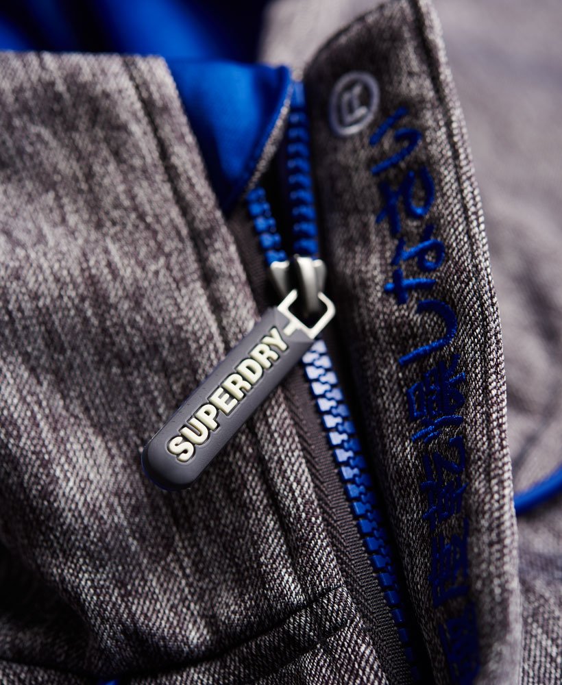mens Hooded SD-Windtrekker Jacket in Dark Grey Grit/Studio