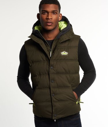 Hooded Microfibre Pitching Gilet Image 2