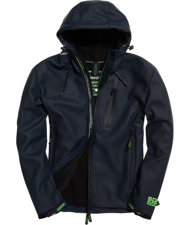 mens Rain Trekker Jacket in Navy Superdry CA-EN