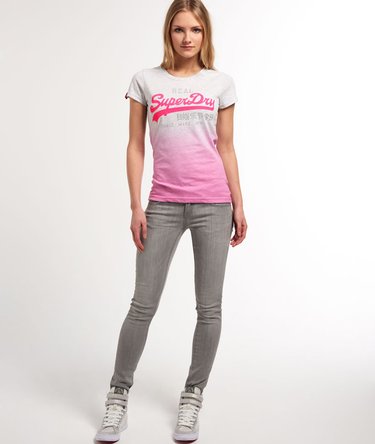 Vintage Logo Dip Dye T-Shirt Image 3
