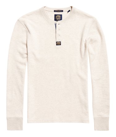 Heritage Pique Long Sleeve Grandad Top Image 2