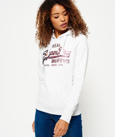 Vintage Logo Sequin Hoodie Image 1