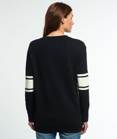 Appliqué Crew Sweatshirt mit Tasche Image 4