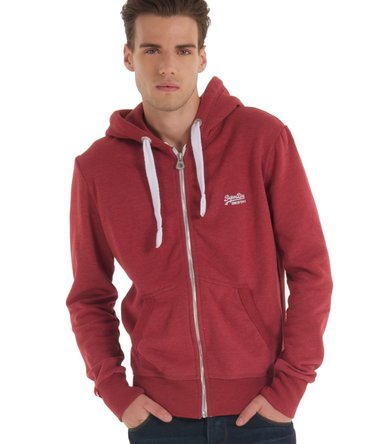 Orange Label Zip Hoodie Image 2