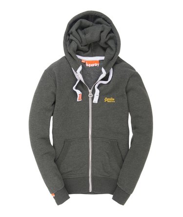 Orange Label Zip Hoodie Image 2